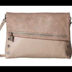 Hammit crossbody leather clutch